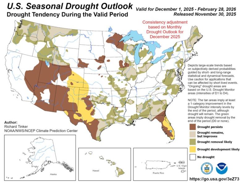 Noaa 2026 Seasonal Drought Outlook St Biologicals