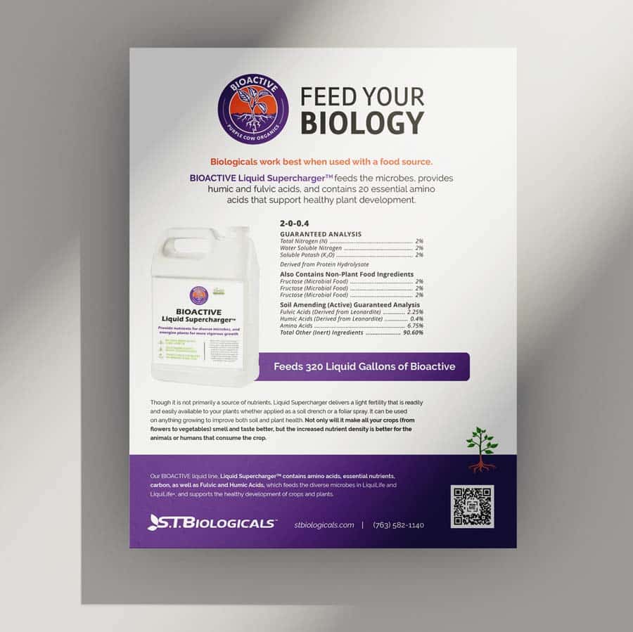 Stbiologicals Bioactive Flyer Mockup Feed Your Biology 2026